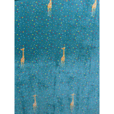 Пслід з флісу Жирафи (160х210)