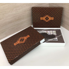 Комплект постільної білизни Тет-@-Тет євро 18-1312 в коробці Шоколад