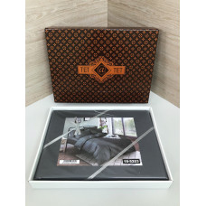 Комплект постільної білизни Тет-@-Тет євро 18-5203 в коробці Графіт