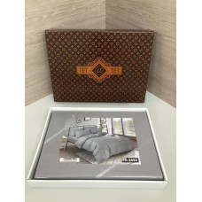 Комплект постільної білизни Тет-@-Тет євро 15-3850 в коробці Сірий