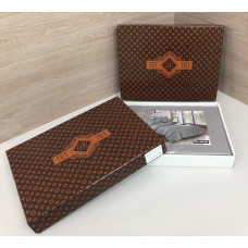 Комплект постільної білизни Тет-@-Тет євро 15-3850 в коробці Сірий