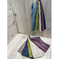 Кухонні серветки з мікрофібри "Скрабер", кольори в асортименті 30х30см. (5 шт. в упаковці)