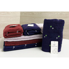 Рушник махровий для рук Ромбик, 30х70см. упаковка 12шт.