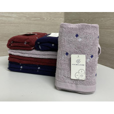 Рушник махровий для рук Ромбик, 30х70см. упаковка 12шт.