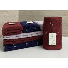 Рушник махровий для рук Ромбик, 30х70см. упаковка 12шт.