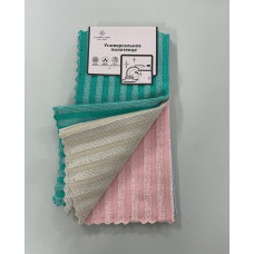 Кухонні серветки з мікрофібри "Скрабер-2", кольори в асортименті 30х30см. (4 шт. в упаковці)