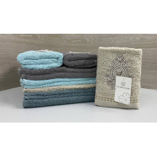 Рушник махровий для рук Орнамент, 30х70см. упаковка 12шт.