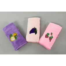 Кухонний рушник з мікрофібри Фрукти 3 шт. в упаковці 25х50см.