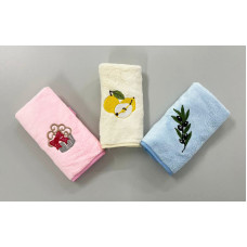 Кухонний рушник з мікрофібри Фрукти 3 шт. в упаковці 25х50см.