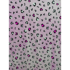 Плед із флісу Леопард на рожевому (160х210)