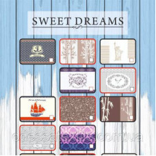 Плед бавовняний Sweet Dreams з бахромою 001