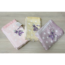 Кухонний рушник ллянне Лаванда 30х70 см, упаковка 12 шт