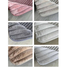 Килимок приліжковий Colorful Home 90х150см Шарпей (молочний та рожевий)