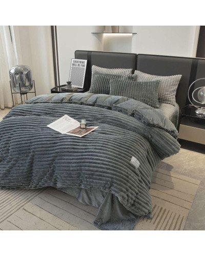 Комплекти постільної білизни Colorful Home Двуспальный Евро Двуспальный Евро  OTCH-1281-28- графит купити у Postel.biz.ua