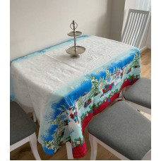 Скатертина "Новий рік" прямокутна лляна