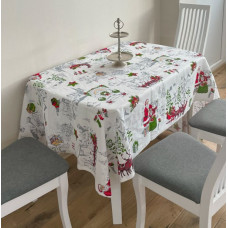 Скатертина "Новий рік" прямокутна лляна