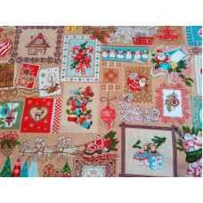 Скатертина "Новий рік" прямокутна лляна