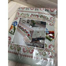 Скатертина "Вишиванка" прямокутна лляна