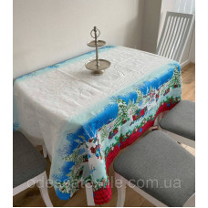 Скатертина "Новий рік" прямокутна лляна