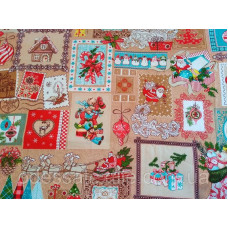 Скатертина "Новий рік" прямокутна лляна