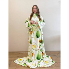 Плед із флису з рукавами Авокадо