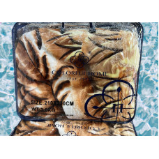 Плед акриловий з тисненням Colorful Home Тигрова парочка (210х230)