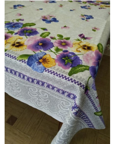 Скатертини Home plus    OT150х220-фіалка купити у Postel.biz.ua