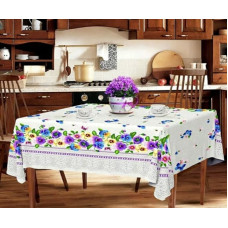 Скатертина "Фіалка" прямокутна лляна