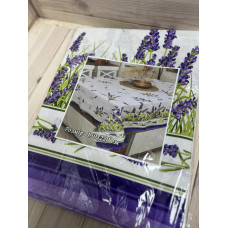 Скатертина "Лаванда" прямокутна лляна