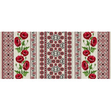 Скатертина "Маки" прямокутна лляна