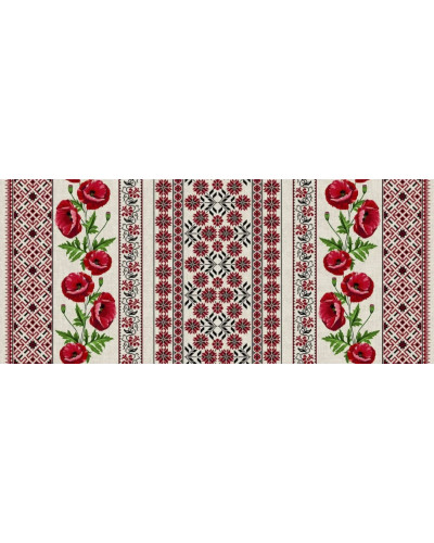 Скатертини Home plus    OT150х220-маки купити у Postel.biz.ua