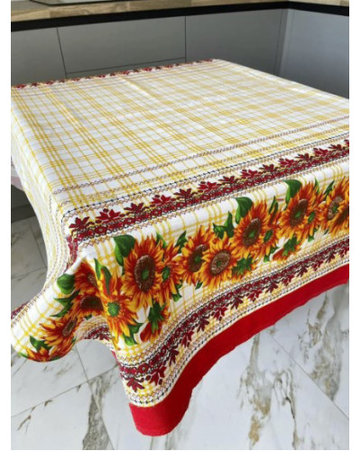 Скатертини Home plus    OT150х220-сонячники купити у Postel.biz.ua