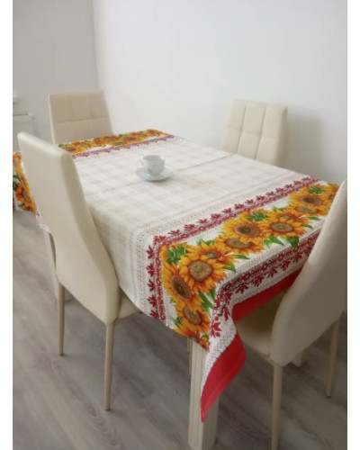 Скатертини Home plus    OT150х220-сонячники купити у Postel.biz.ua