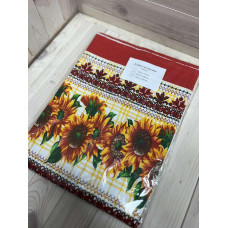 Скатертина "Сонячники" прямокутна лляна