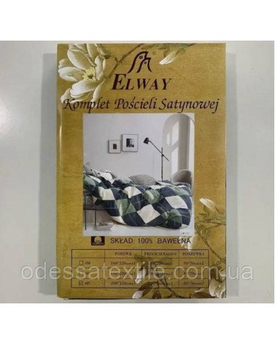 Комплекти постільної білизни ELWAY Двуспальный Евро Двуспальный Евро  OT133-50*70 купити у Postel.biz.ua