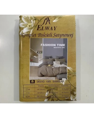Комплекти постільної білизни ELWAY Двуспальный Евро Двуспальный Евро  OT130-50*70 купити у Postel.biz.ua