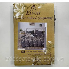 Комплект постільної білизни ELWAY двоспальний 134 (нав.50*70)