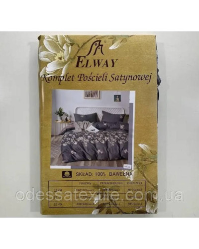 Комплекти постільної білизни ELWAY Двуспальный Евро Двуспальный Евро  OT134-50*70 купити у Postel.biz.ua