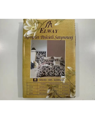 Комплекти постільної білизни ELWAY Двуспальный Евро Двуспальный Евро  OT144-50*70 купити у Postel.biz.ua