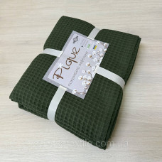 Покривало вафельне 150х220 ТМ Тет-@-Тет Pique зелене