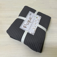 Покривало вафельне 150х220 ТМ Тет-@-Тет Pique графит