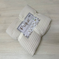 Покривало вафельне 200х220 ТМ Тет-@-Тет Pique беж