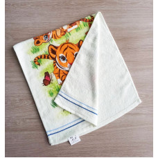 Рушник махровий для обличчя та рук Тигренята 50х90см. упаковка 6 шт