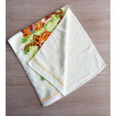 Рушник махровий для обличчя та рук Тигренята 50х90см. упаковка 6 шт