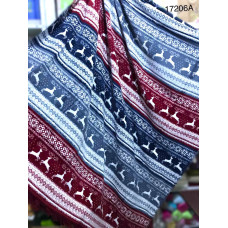 Плед бавовняний Sarar Battaniye з бахромою 17206А