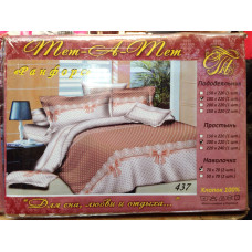 Двоспальна постільна білизна ТЕТ-А-ТЕТ 740 ранфорс