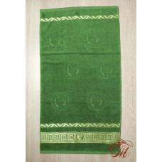 Рушник махровий для обличчя та рук Parisa Home "Греція" (зелене) 50х100см.