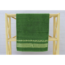 Рушник махровий для обличчя та рук Parisa Home "Греція" (зелене) 50х100см.
