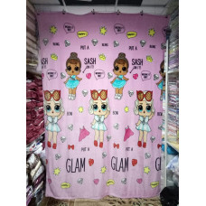 Плед з флісу Лол рожева (160х210)