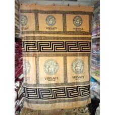 Плед з флісу Версаче рудий (160х210)